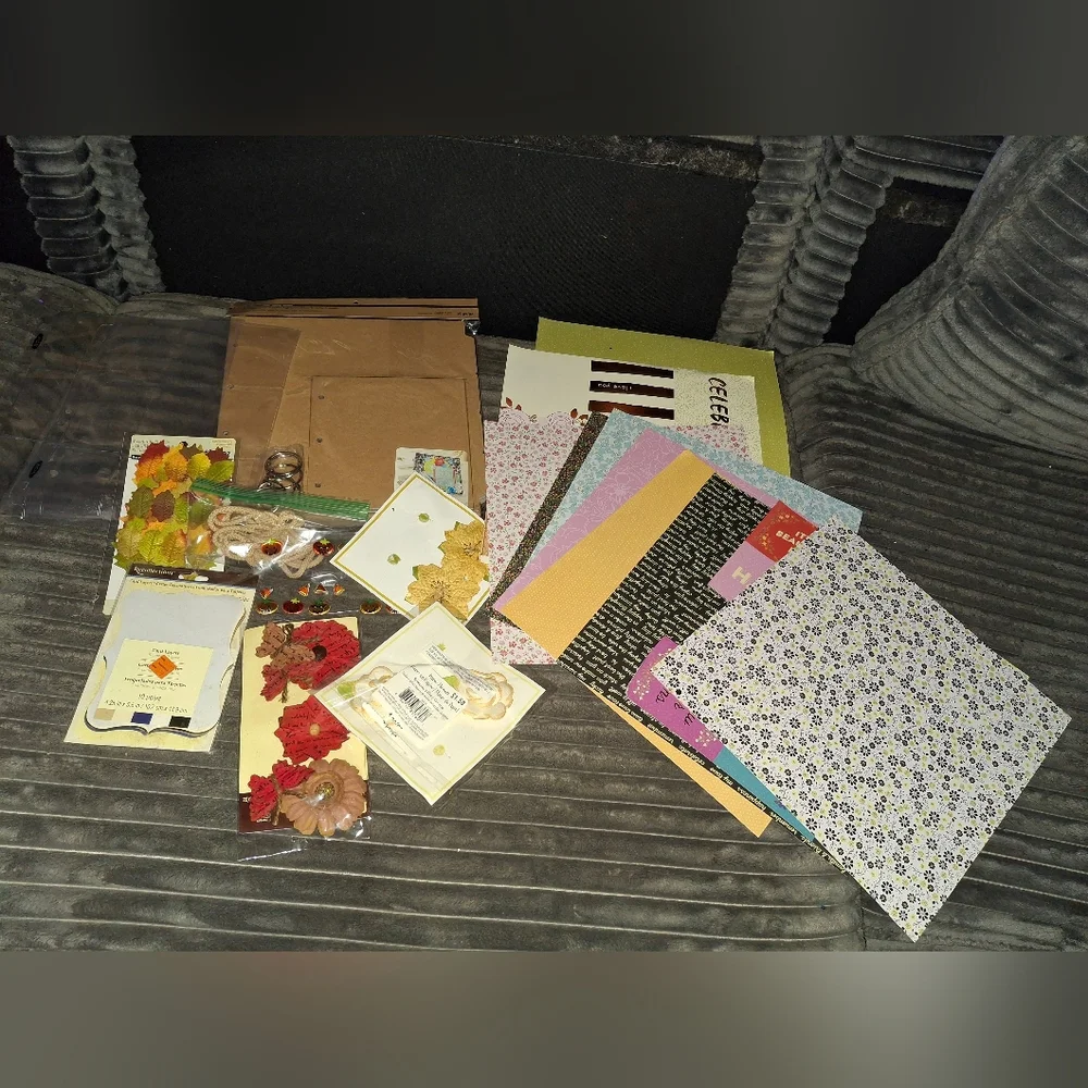 Recollections Chipboard Scrapbook Kit Embellishments Stickers Papers Craft Art